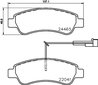 Set placute frana Brembo P 61 125