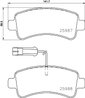 Set placute frana Brembo P 61 130