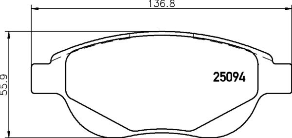 Set placute frana Brembo P 61 137
