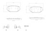 SET PLACUTE FRANA BREMBO P 61 142 - Compatibil cu CITROEN, DS, FIAT, OPEL, PEUGEOT, VAUXHALL