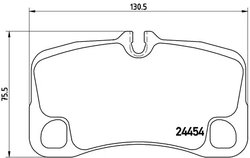 Set placute frana Brembo P 65 022