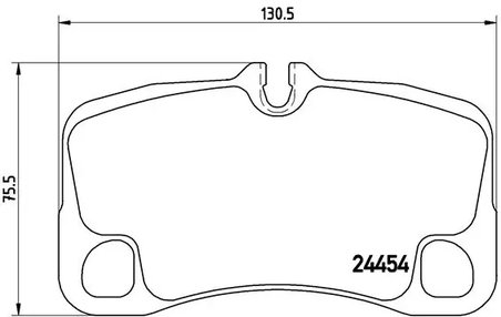 Set placute frana Brembo P 65 022