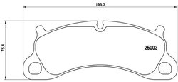 SET PLACUTE FRANA BREMBO P 65 025 - Compatibil cu PORSCHE