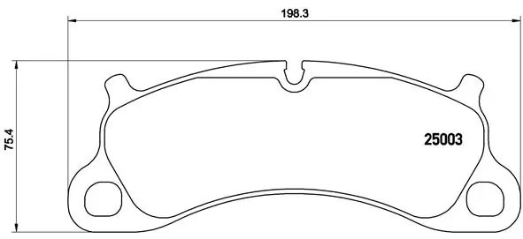 SET PLACUTE FRANA BREMBO P 65 025 - Compatibil cu PORSCHE