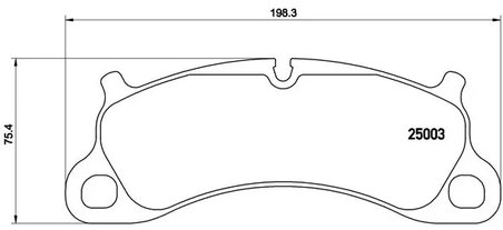 SET PLACUTE FRANA BREMBO P 65 025 - Compatibil cu PORSCHE