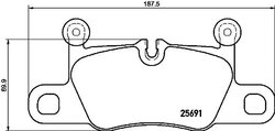 Set placute frana Brembo P 65 031