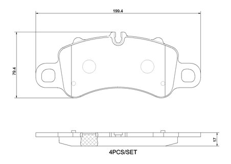SET PLACUTE FRANA BREMBO P 65 041 - Compatibil cu PORSCHE