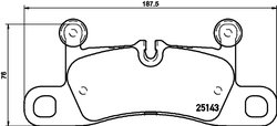 Set placute frana Brembo P 65 042