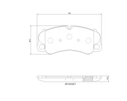 Set placute frana Brembo P 65 054