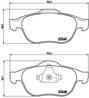 SET PLACUTE FRANA BREMBO P 68 032 - Compatibil cu RENAULT