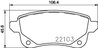 Set placute frana Brembo P 68 064