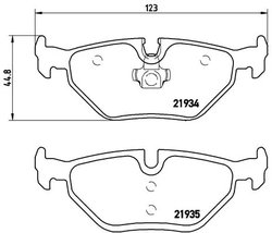 Set placute frana Brembo P 71 006