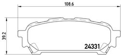 Set placute frana Brembo P 78 014