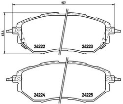 SET PLACUTE FRANA BREMBO P 78 017 - Compatibil cu SUBARU