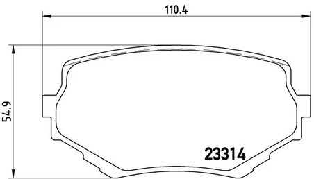 Set placute frana Brembo P 79 009