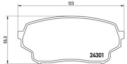 Set placute frana Brembo P 79 019