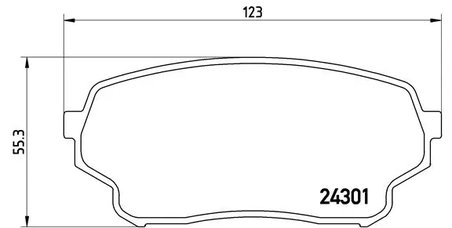 Set placute frana Brembo P 79 019