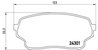 Set placute frana Brembo P 79 019
