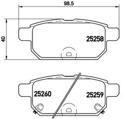 Set placute frana Brembo P 79 029