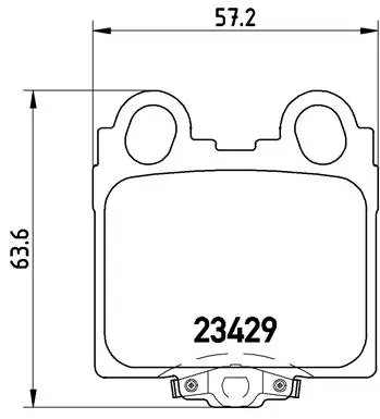 Set placute frana Brembo P 83 045