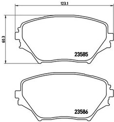 Set placute frana Brembo P 83 055