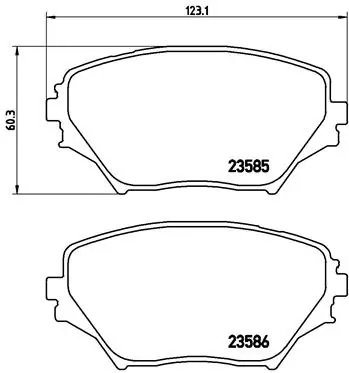 SET PLACUTE FRANA BREMBO P 83 055 - Compatibil cu FORD USA, TOYOTA