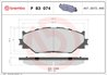 Set placute frana Brembo P 83 074