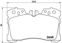 Set placute frana Brembo P 83 075