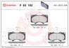 SET PLACUTE FRANA BREMBO P 83 102 - Compatibil cu LEXUS, MITSUBISHI, TOYOTA, TOYOTA (FAW)