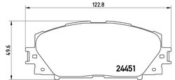Set placute frana Brembo P 83 106