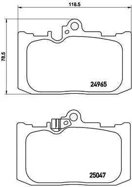 Set placute frana Brembo P 83 131