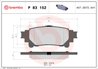 SET PLACUTE FRANA BREMBO P 83 152 - Compatibil cu LEXUS, TOYOTA, TOYOTA (GAC)