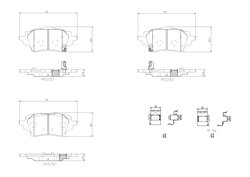 Set placute frana Brembo P 83 178