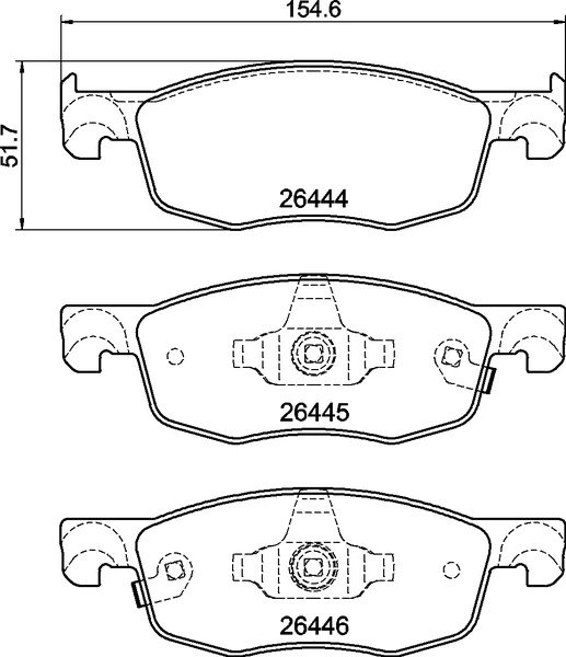 Set placute frana Brembo P 83 185