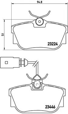 Set placute frana Brembo P 85 046
