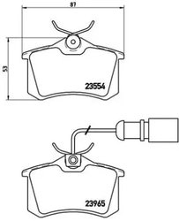 Set placute frana Brembo P 85 058