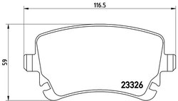 Set placute frana Brembo P 85 076