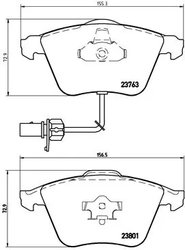 Set placute frana Brembo P 85 084