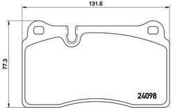 Set placute frana Brembo P 85 110