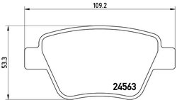Set placute frana Brembo P 85 114