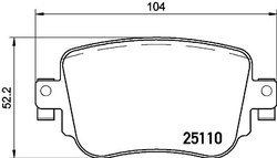 Set placute frana Brembo P 85 135