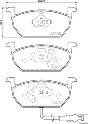 Set placute frana Brembo P 85 137