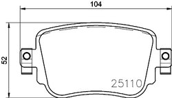 Set placute frana Brembo P 85 140
