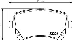 Set placute frana Brembo P 85 143