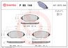 SET PLACUTE FRANA BREMBO P 85 144 - Compatibil cu AUDI, CUPRA, SEAT, SKODA, VW, VW (SVW)