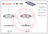 SET PLACUTE FRANA BREMBO P 85 145 - Compatibil cu AUDI, AUDI (FAW), VW (SVW)