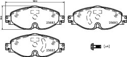 Set placute frana Brembo P 85 147