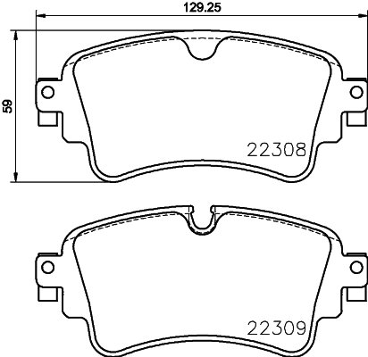 Set placute frana Brembo P 85 154