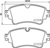 Set placute frana Brembo P 85 154
