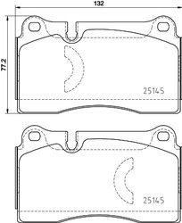 Set placute frana Brembo P 85 159